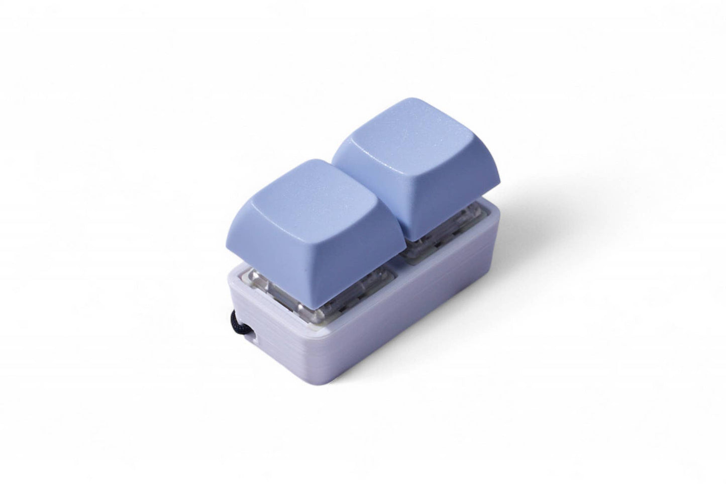 2 Key Mechanical Keyboard Fidget Keychain - Pastel Colors