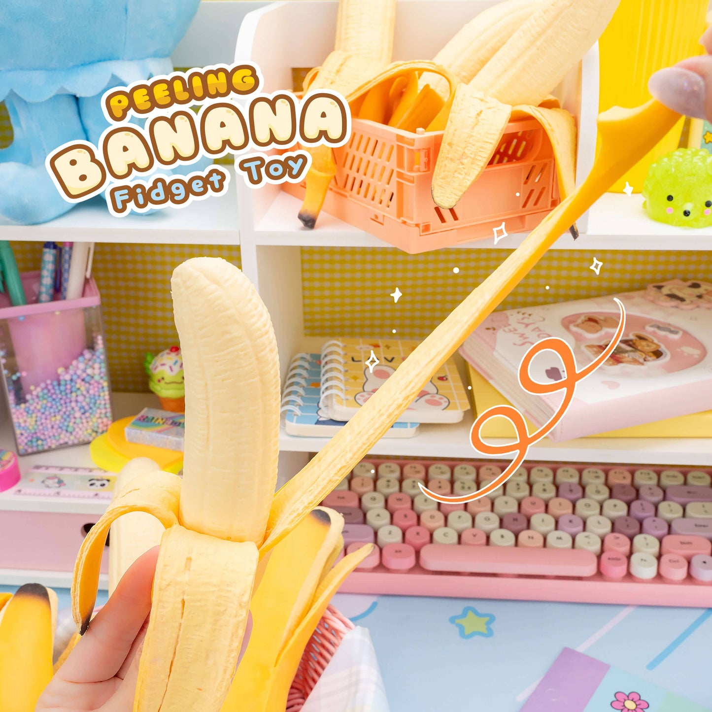 Peeling Banana Squishy Stress Toy (12pcs/case)