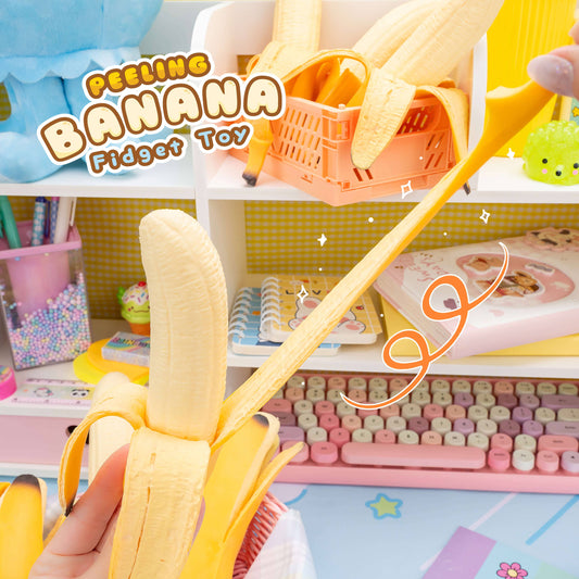 Peeling Banana Squishy Stress Toy (12pcs/case)