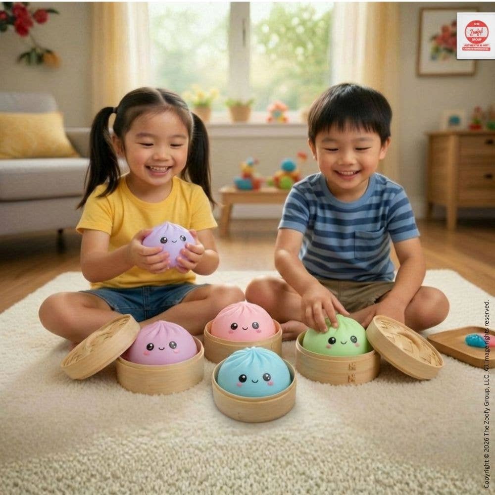 Mystery Pastel Dumpling Mini Squishies - 24 pc PDQ (2.5")