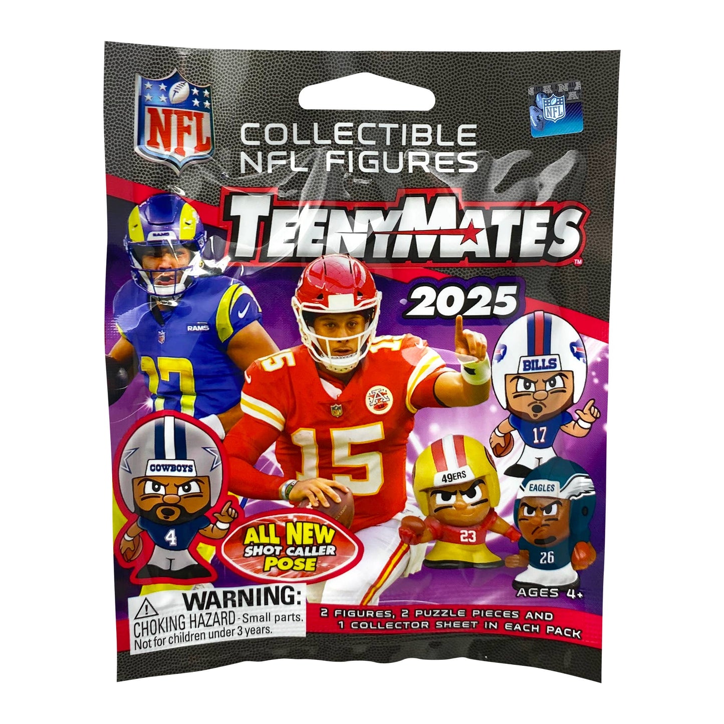 NFL TeenyMates Gravity Feed Display 2025