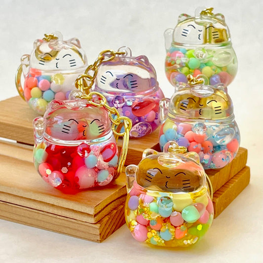 BUBBLE CAT FLOATY KEY CHARM