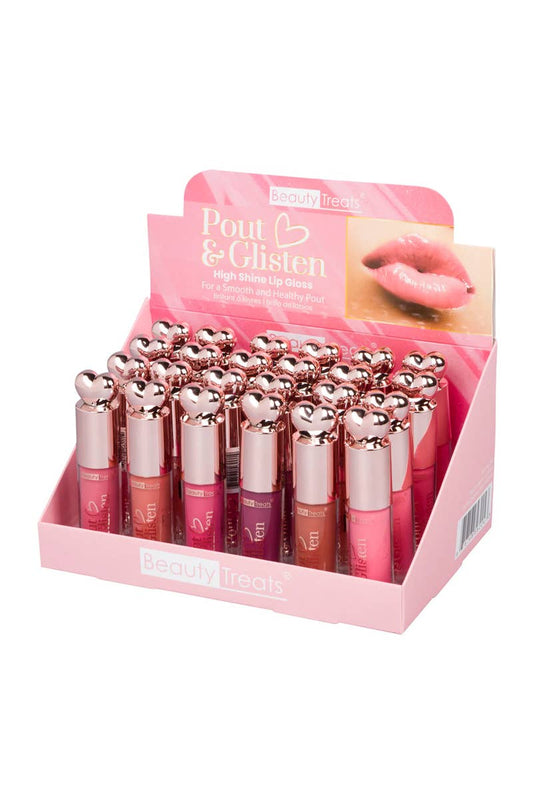 Beauty Treats 562 Pout & Glisten High Shine Lip Gloss - 24pc