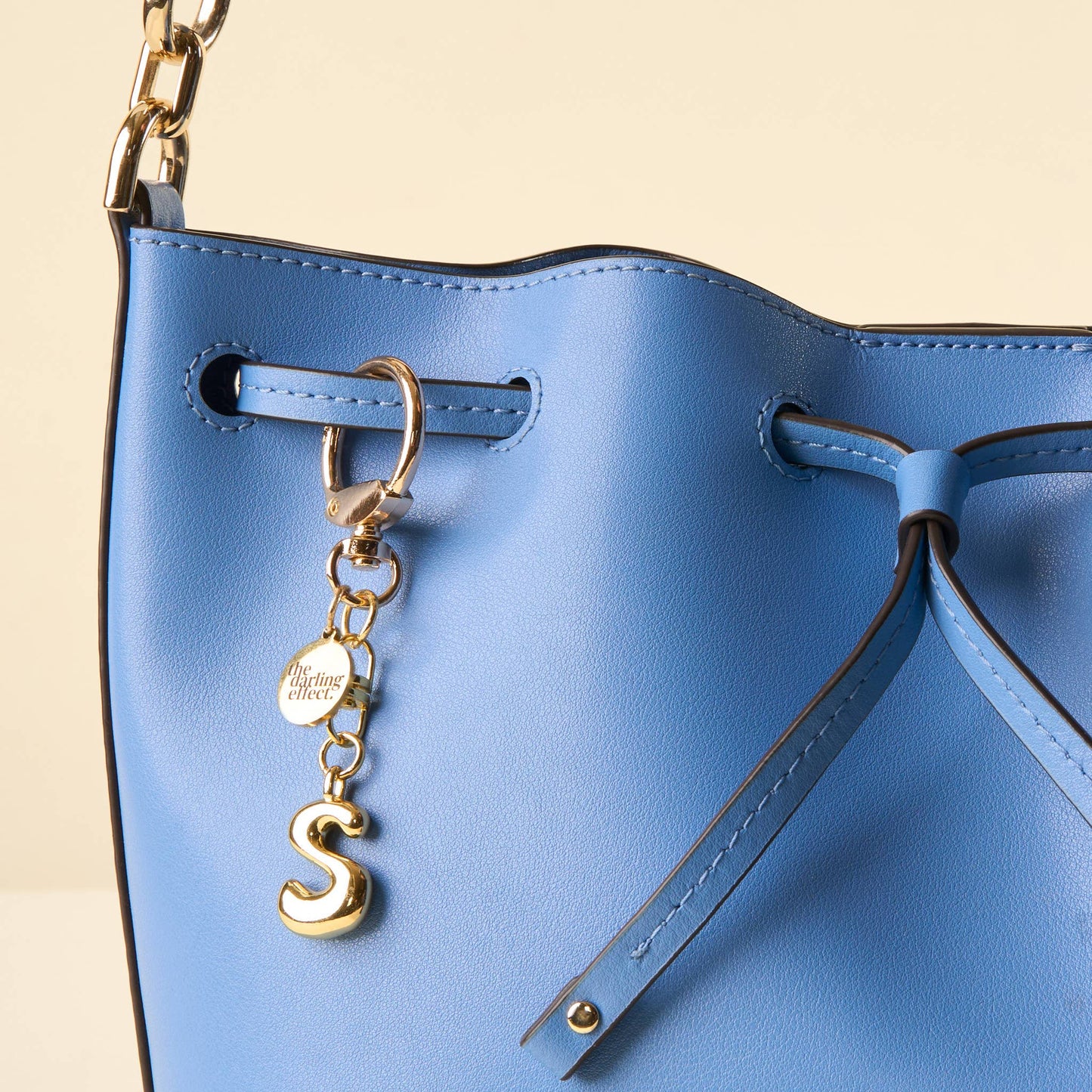 Bubble Letter Keychain Bag Charm-S