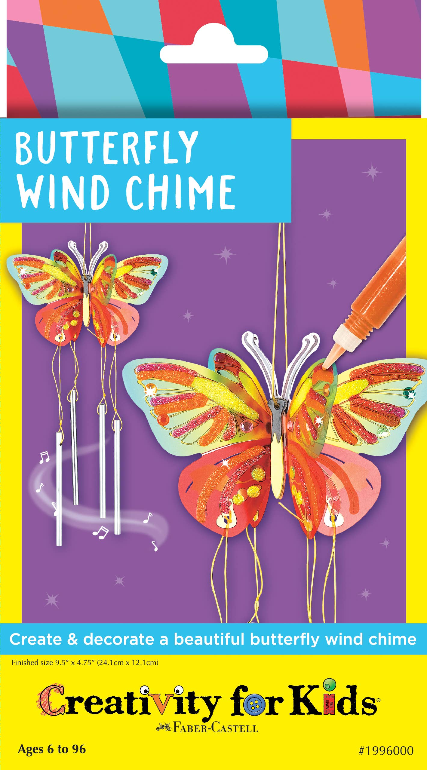 Butterfly Wind Chime Mini Kit - DIY Craft Kit for Kids