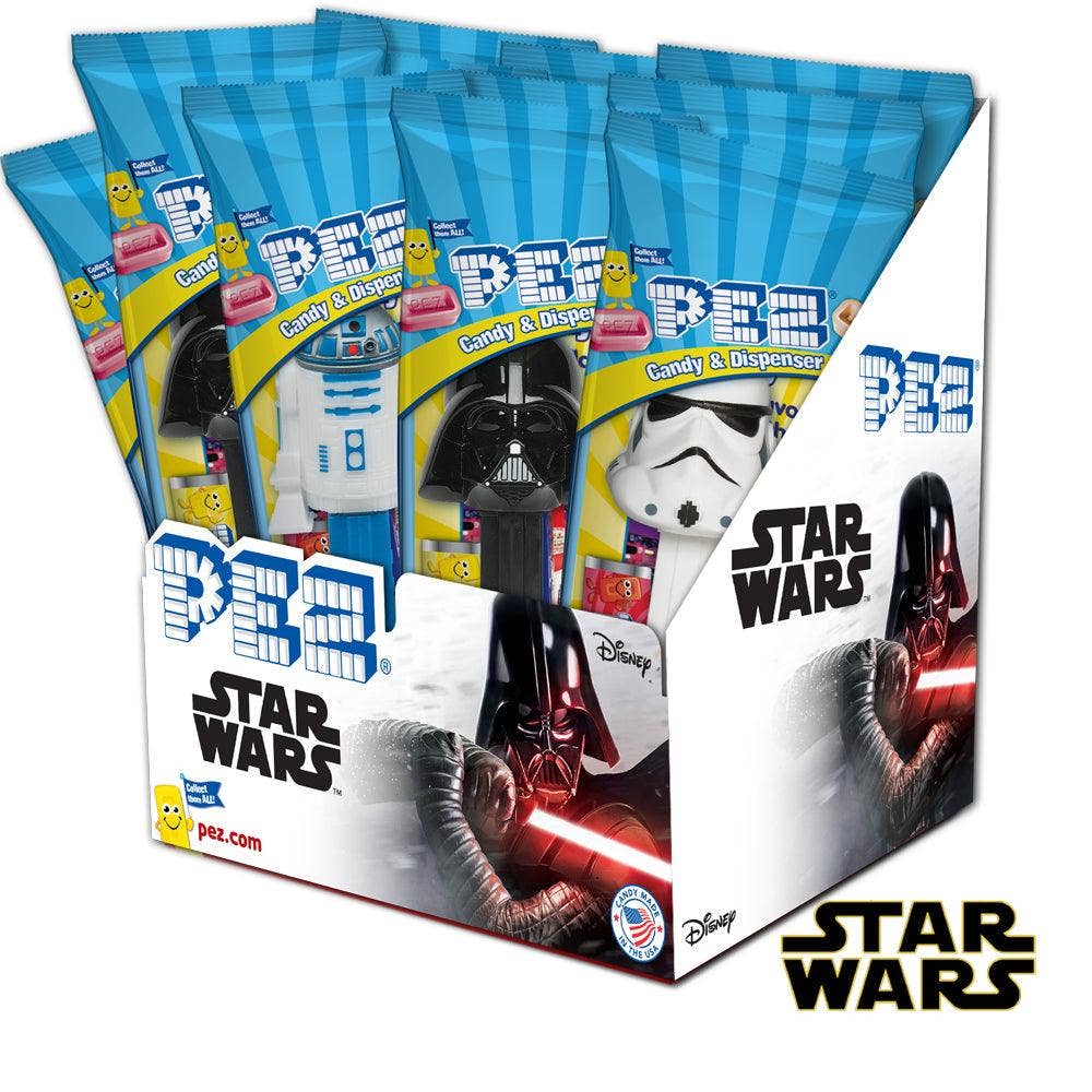 Star Wars PEZ Candy, Poly Bag, 12ct Display