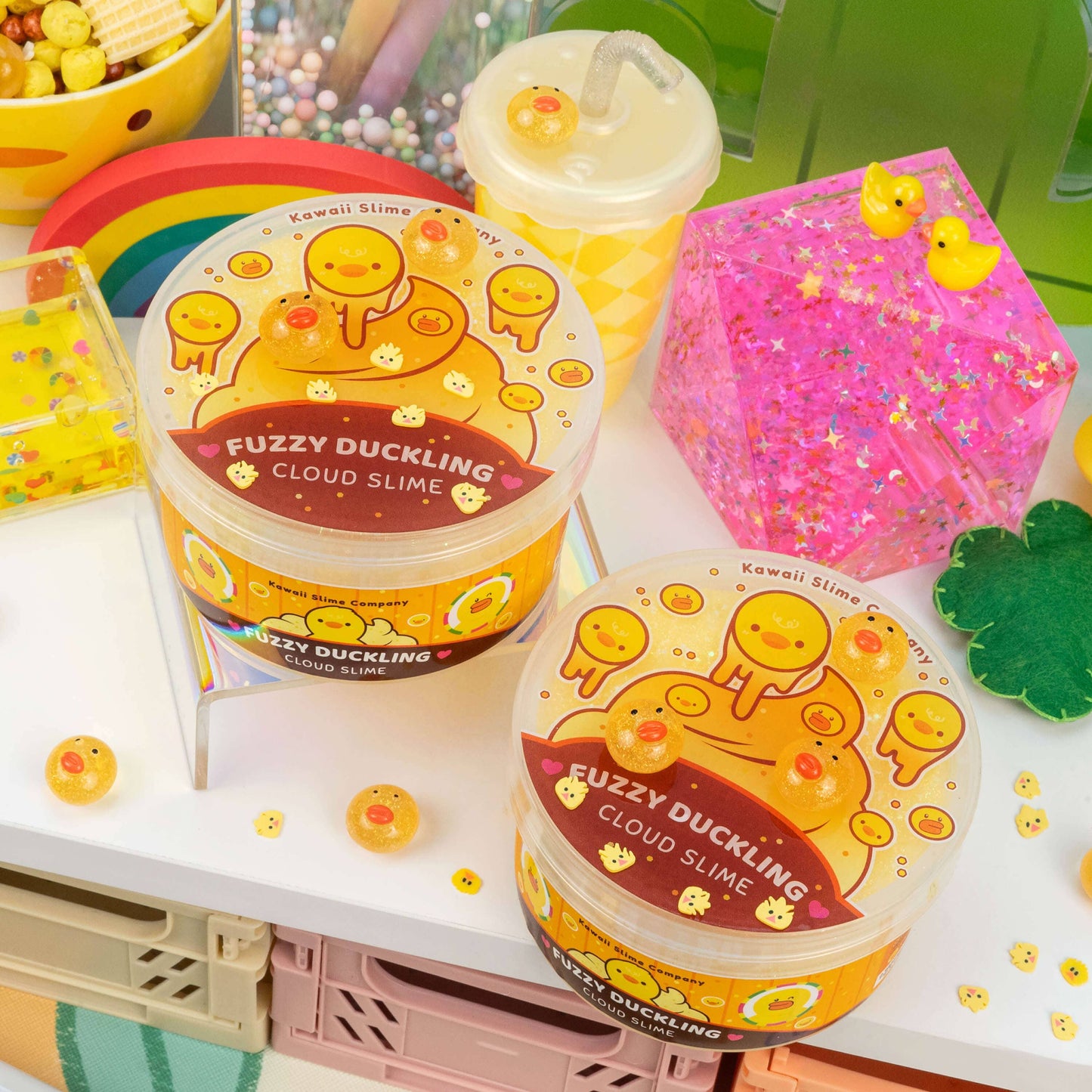 Fuzzy Duckling Cloud Slime (4pcs/case)