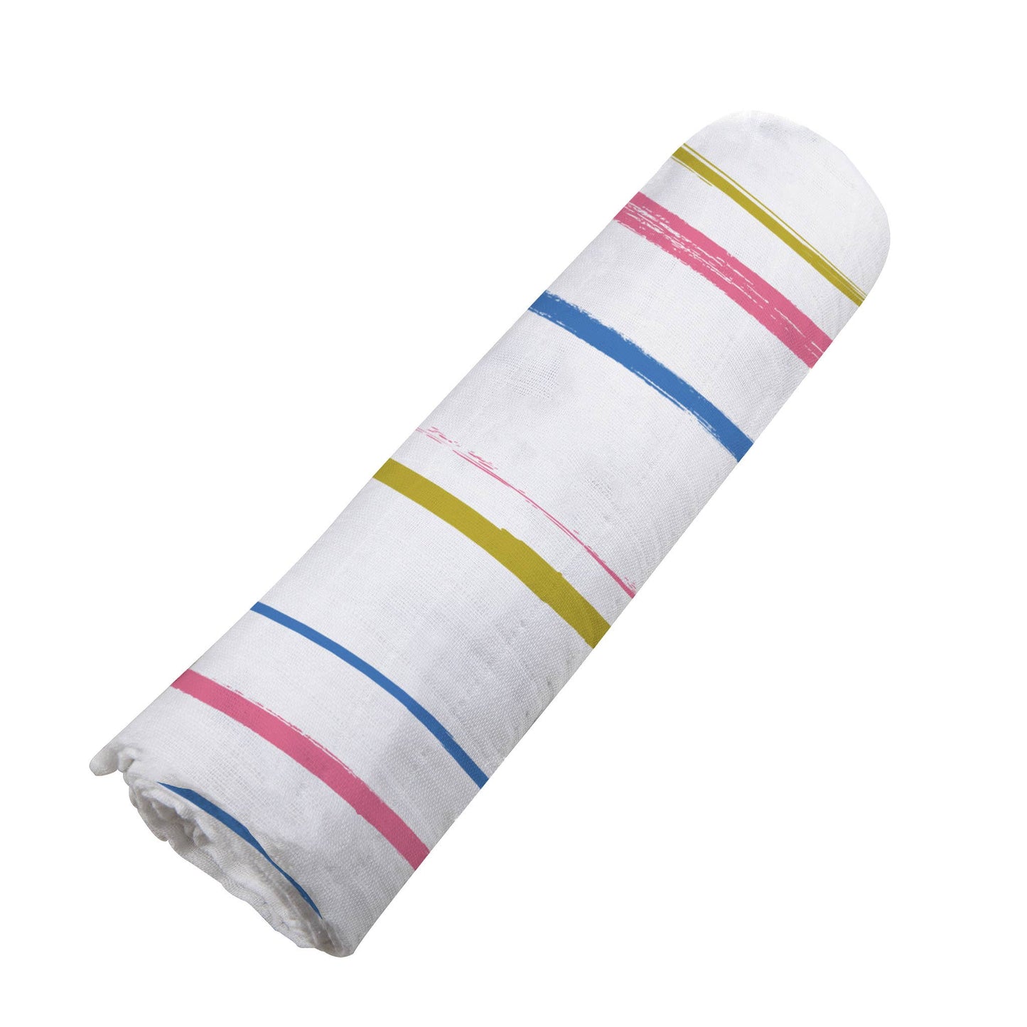 Watercolor Stripe Cotton Swaddle