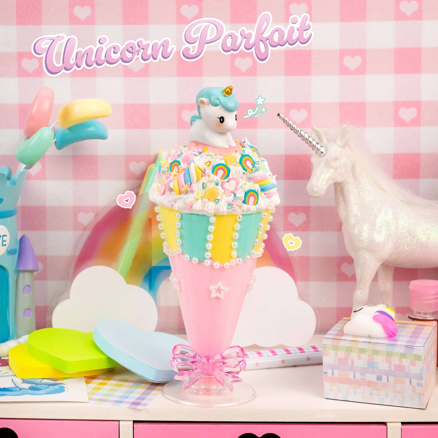 Play & Display Unicorn Parfait Clay Cafe Kit (16pcs/case)