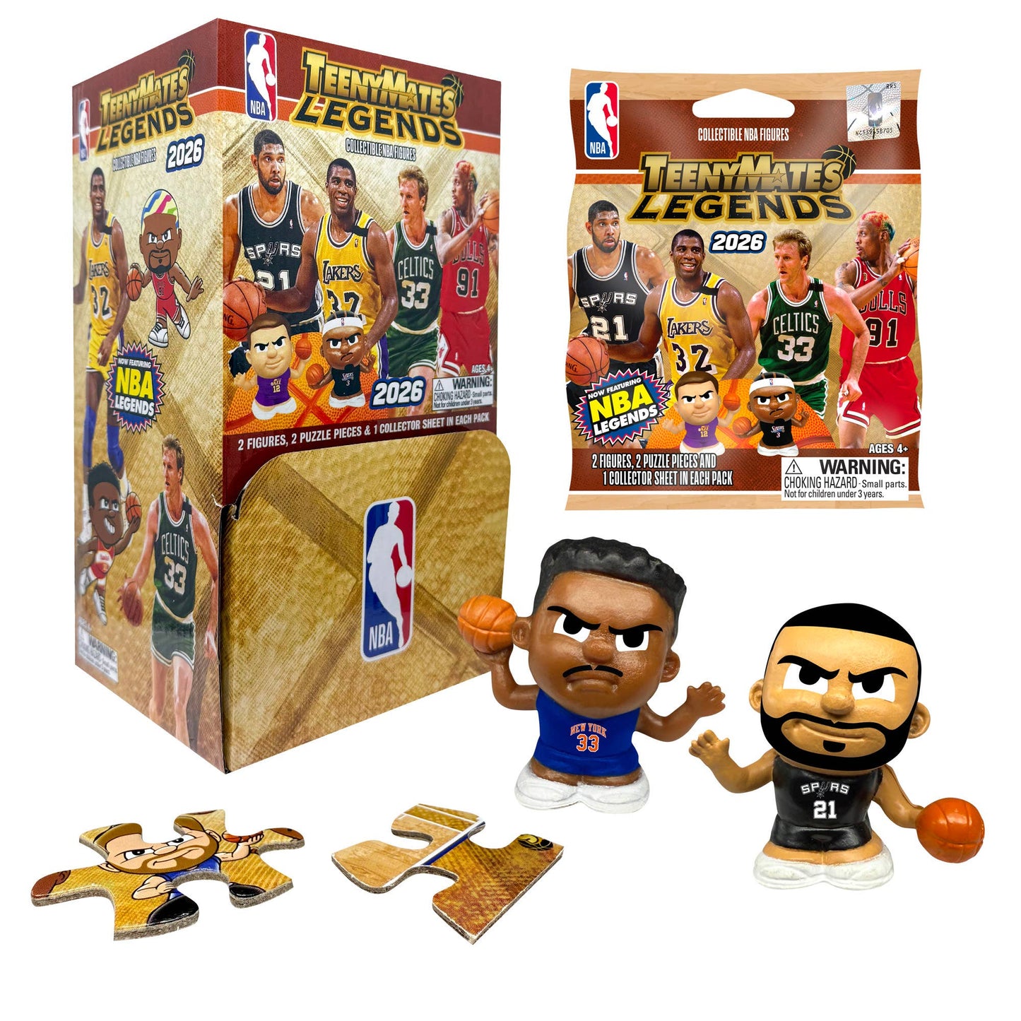 TeenyMates Legends NBA 2026 Players–32-Pack Counter Display