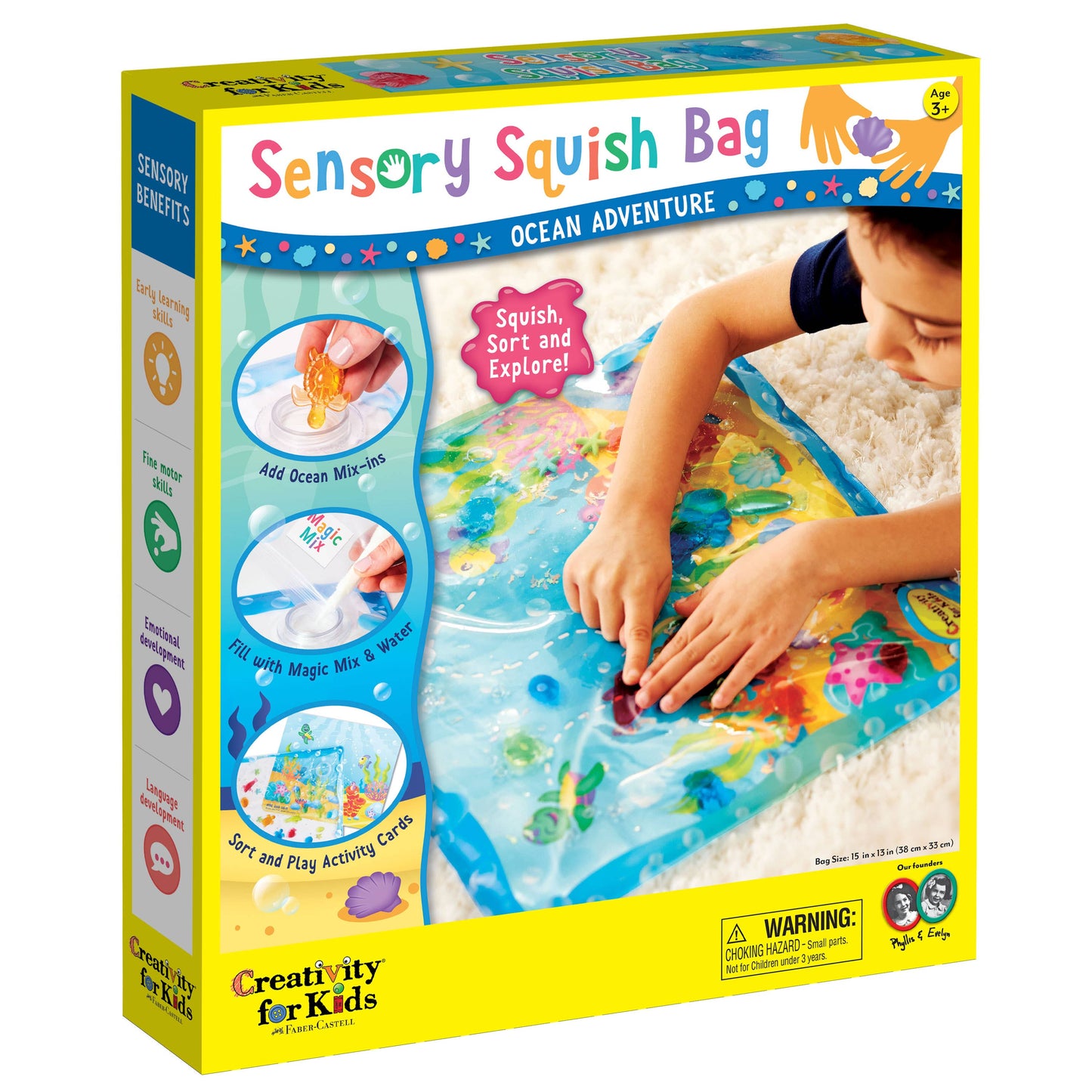 Sensory Squish Bag Ocean Adventure Gel Activity Set