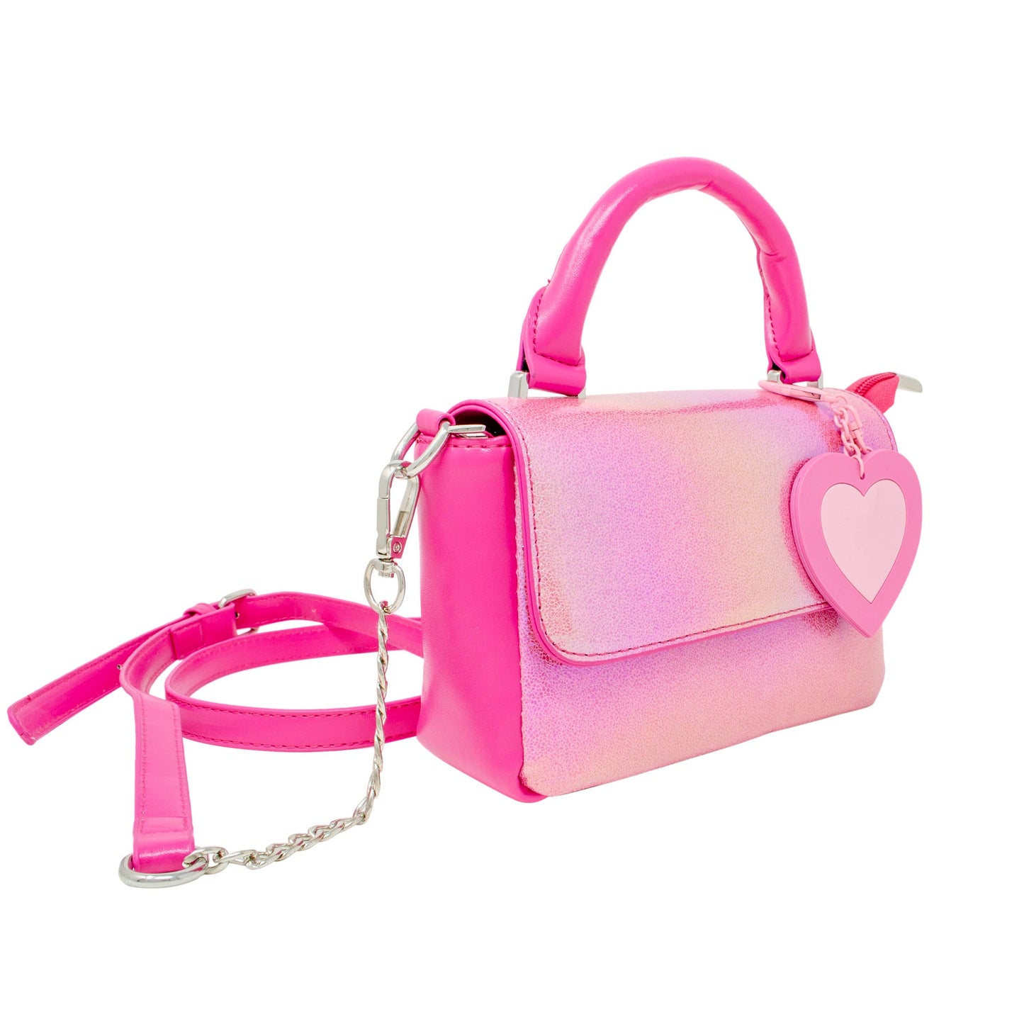 Shiny Baguette Heart Handbag