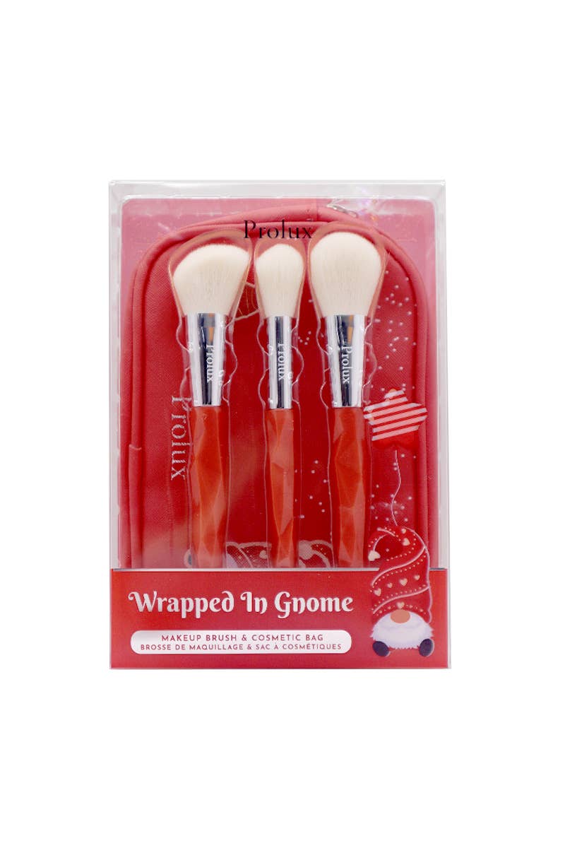 Prolux K-301 Wrapped In Gnome Makeup Brush & Bag Set - 6