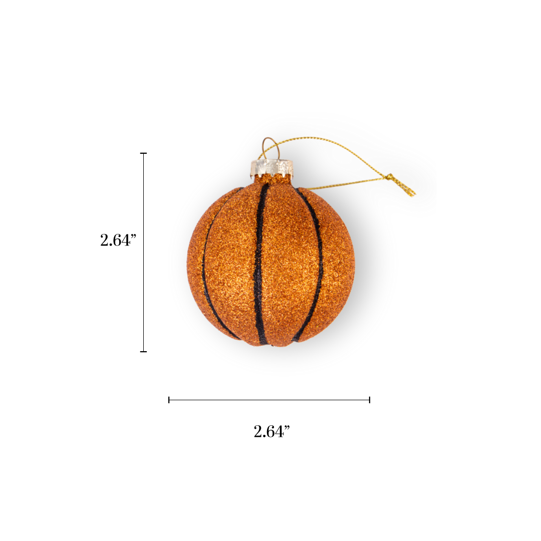 Basketball Retro Glass Handcrafted Sport Gift Christmas Ornament