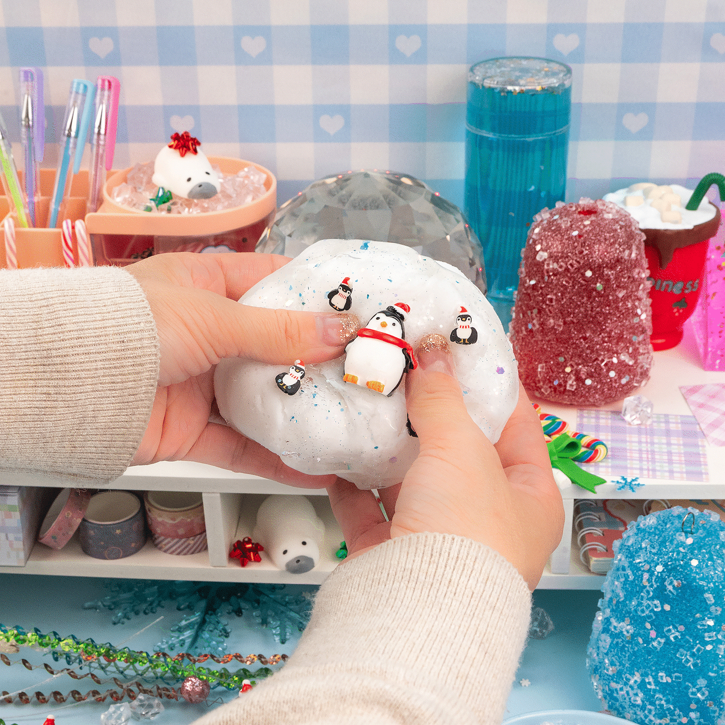 Penguins On Ice Jelly Signature Dome™ Slime (4pcs/case)