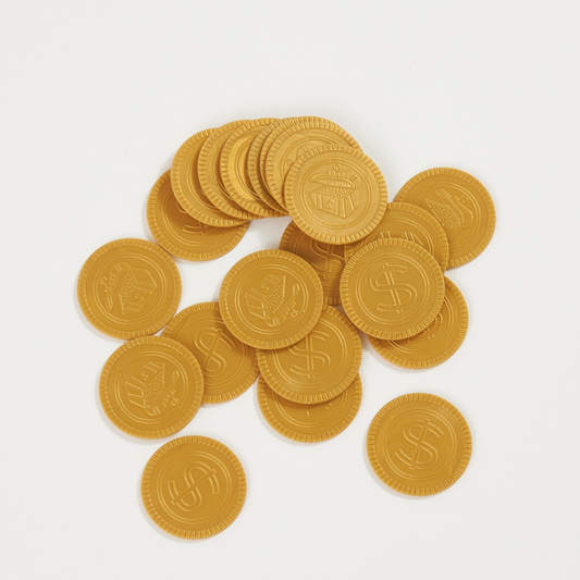 Plastic Gold Coin Treasure Assortment