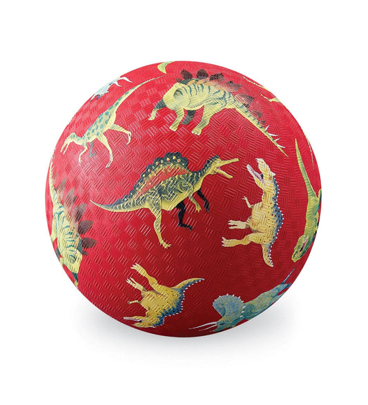 5" Playground Ball - Dinosaurs Red