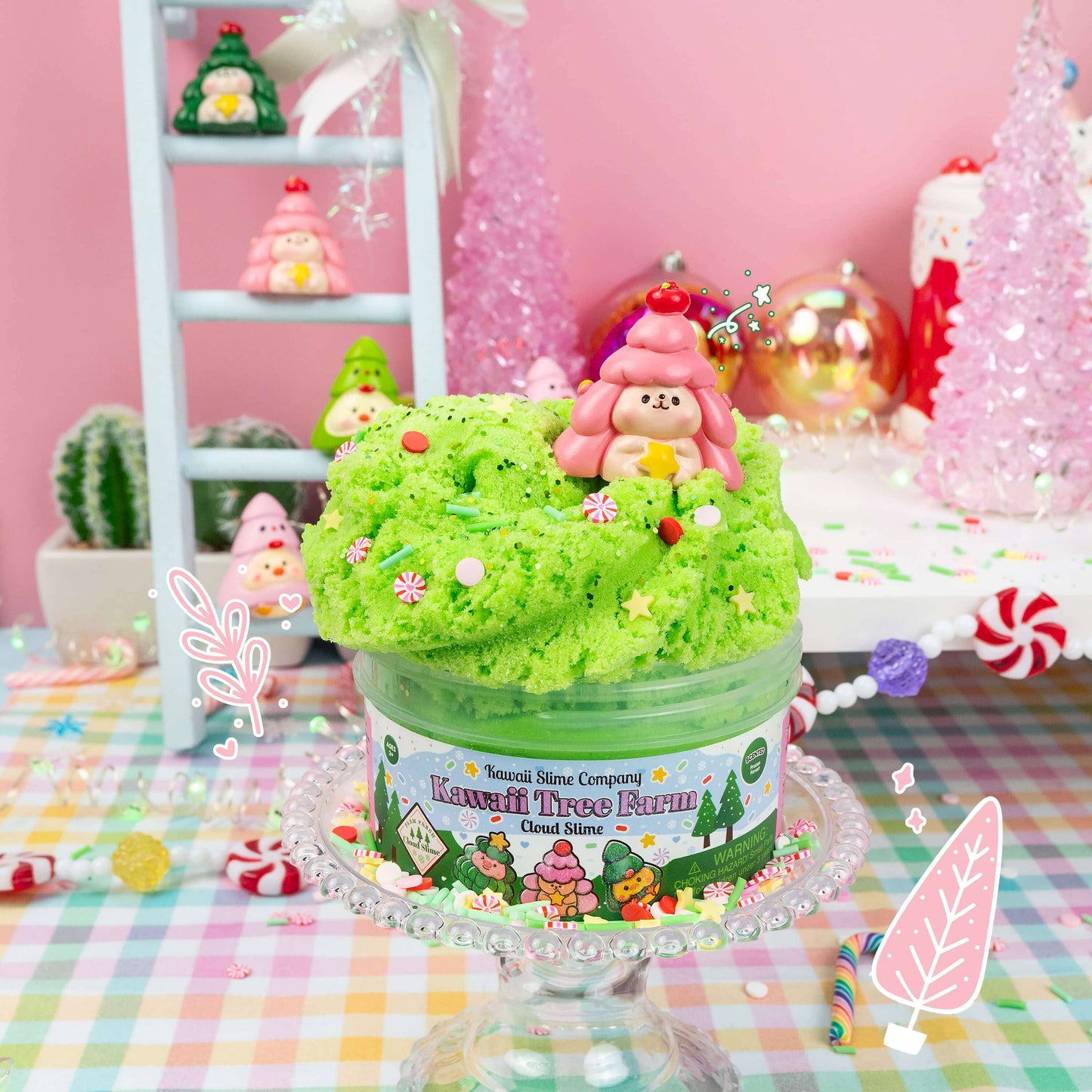 Kawaii Tree Farm Cloud Slime (4pcs/case)
