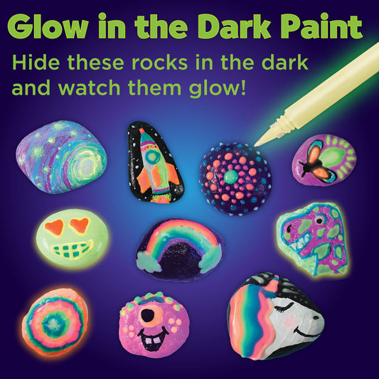 Glow in the Dark Rock Painting DIY Craft Kit for Kids