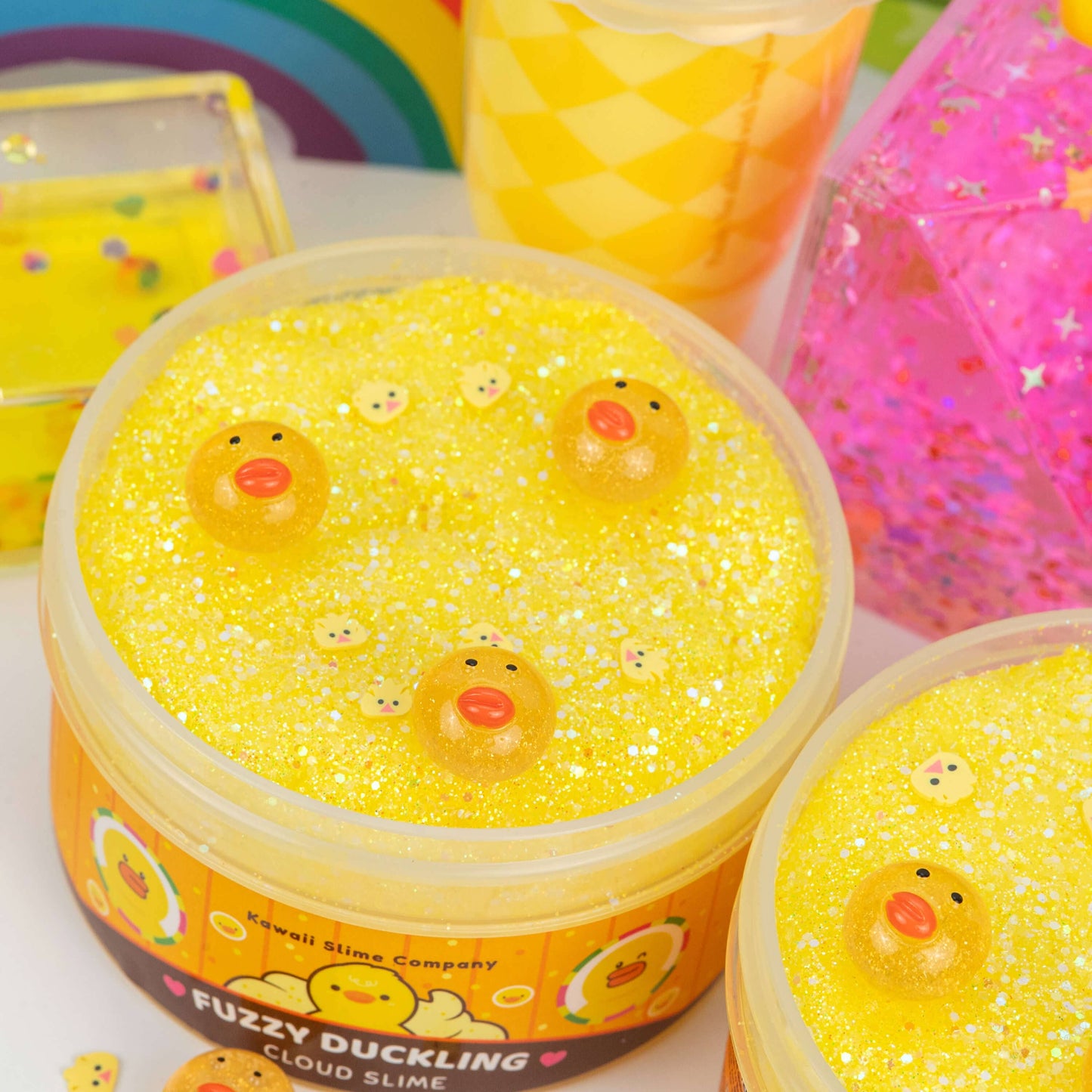 Fuzzy Duckling Cloud Slime (4pcs/case)