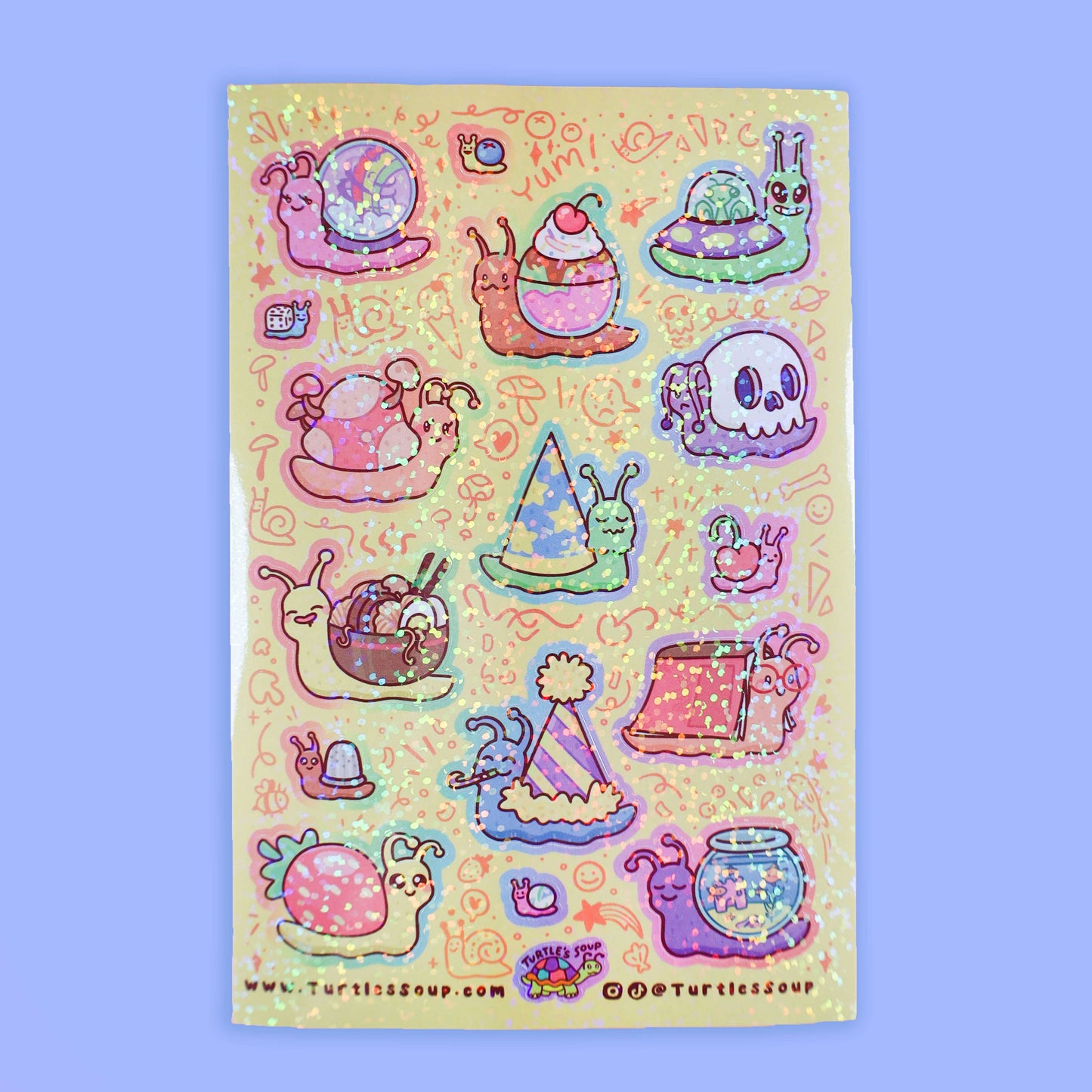Snail Shells Vinyl Sticker Sheet
