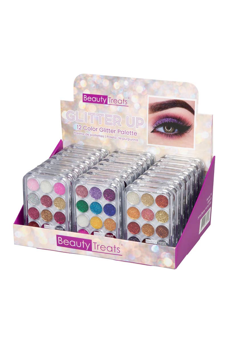 Beauty Treats 741 Glitter Up 12 Color Glitter Palette - 24pc