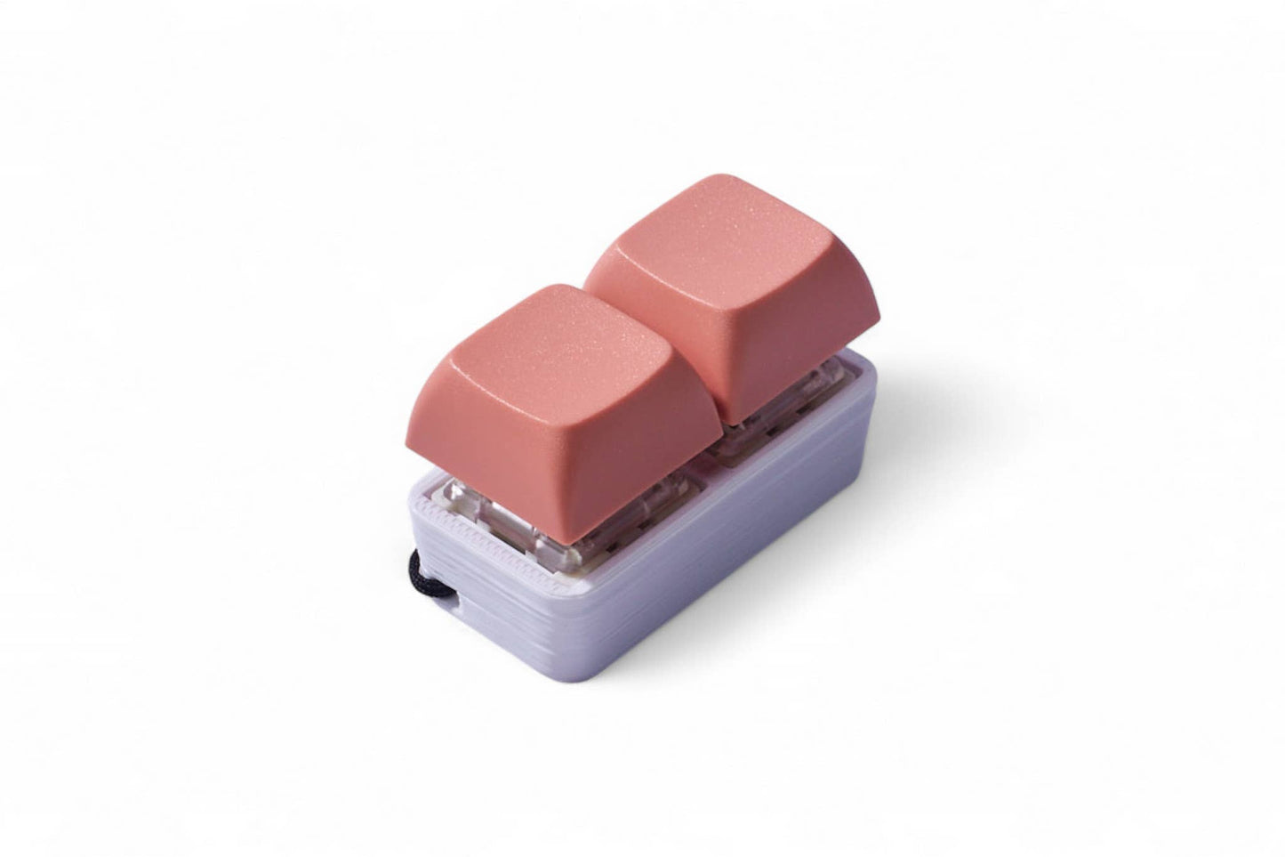 2 Key Mechanical Keyboard Fidget Keychain - Pastel Colors