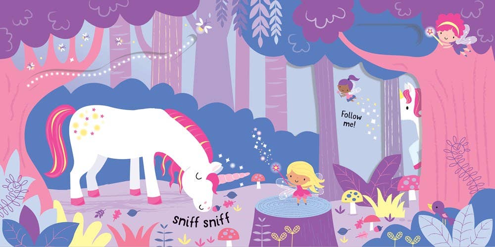 Slide And See Unicorns board book: Usborne