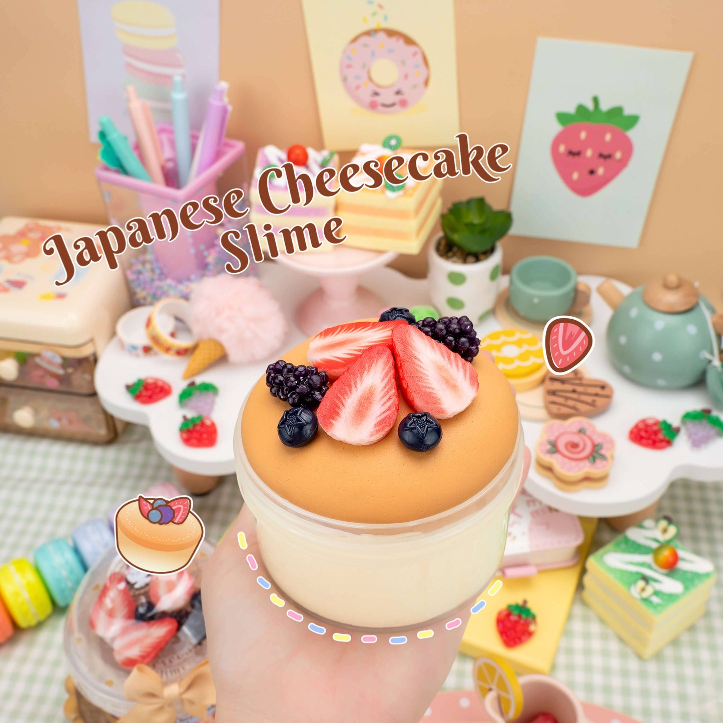 Japanese Cheesecake Slime (4pcs/case)