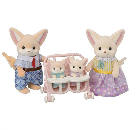 Calico Critters Fennec Fox Family, 4 Collectible Figures