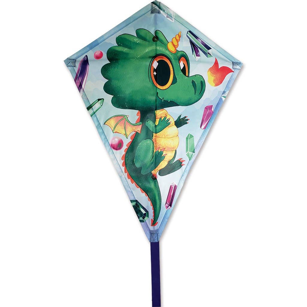 25 In. Diamond - Crystal Drago  Kite