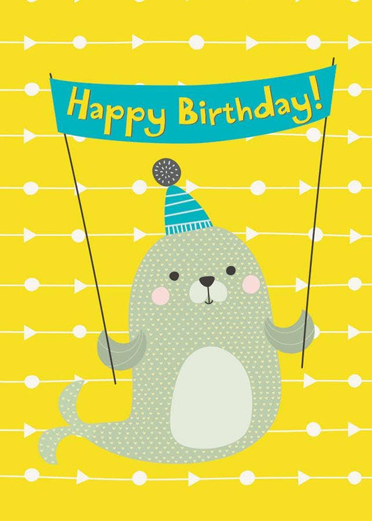 Happy Birthday Seal Gift Enclosure