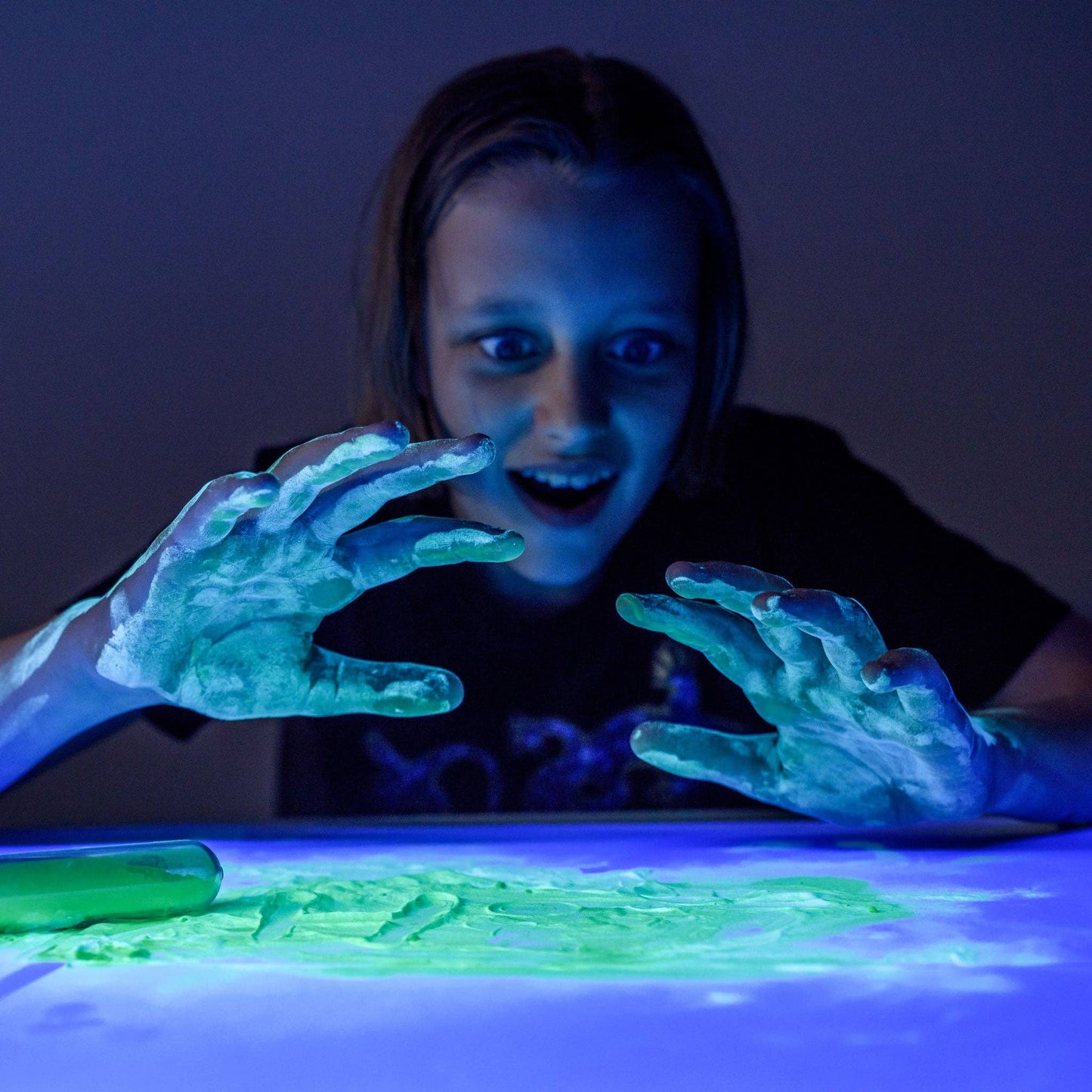 Phosphorescent Powder in Scientific Test Tube