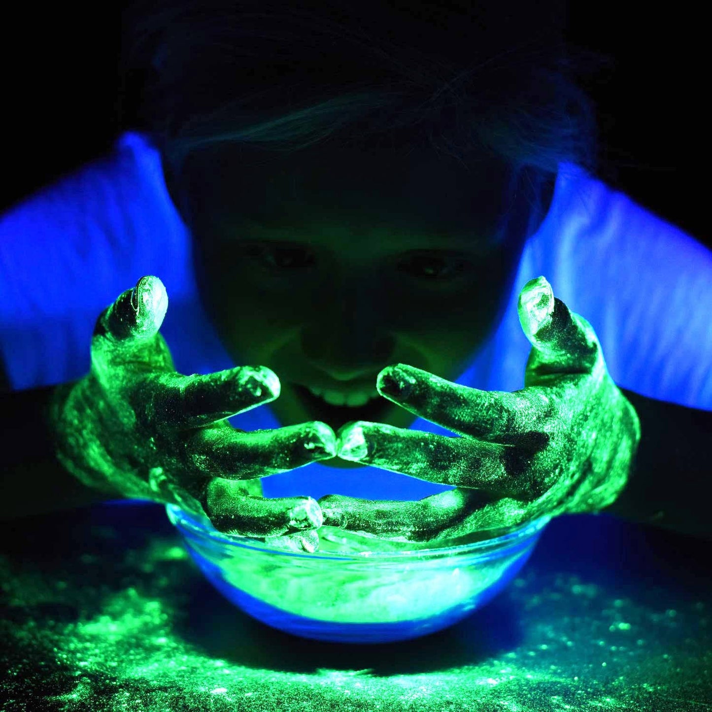 Phosphorescent Powder in Scientific Test Tube