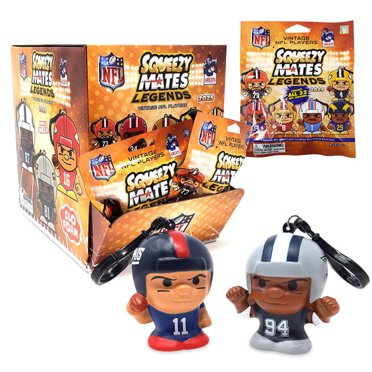 NFL SqueezyMates Legends Gravity Feed Display 2025