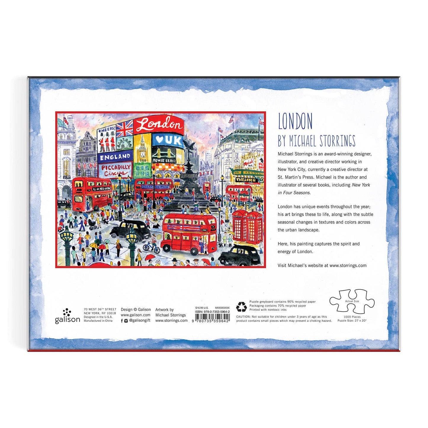 London By Michael Storrings 1000 piece Puzzle