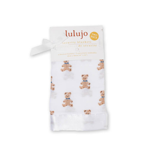 2-Pack Cotton Security Blankets 16" x 16" –  Vintage Bears