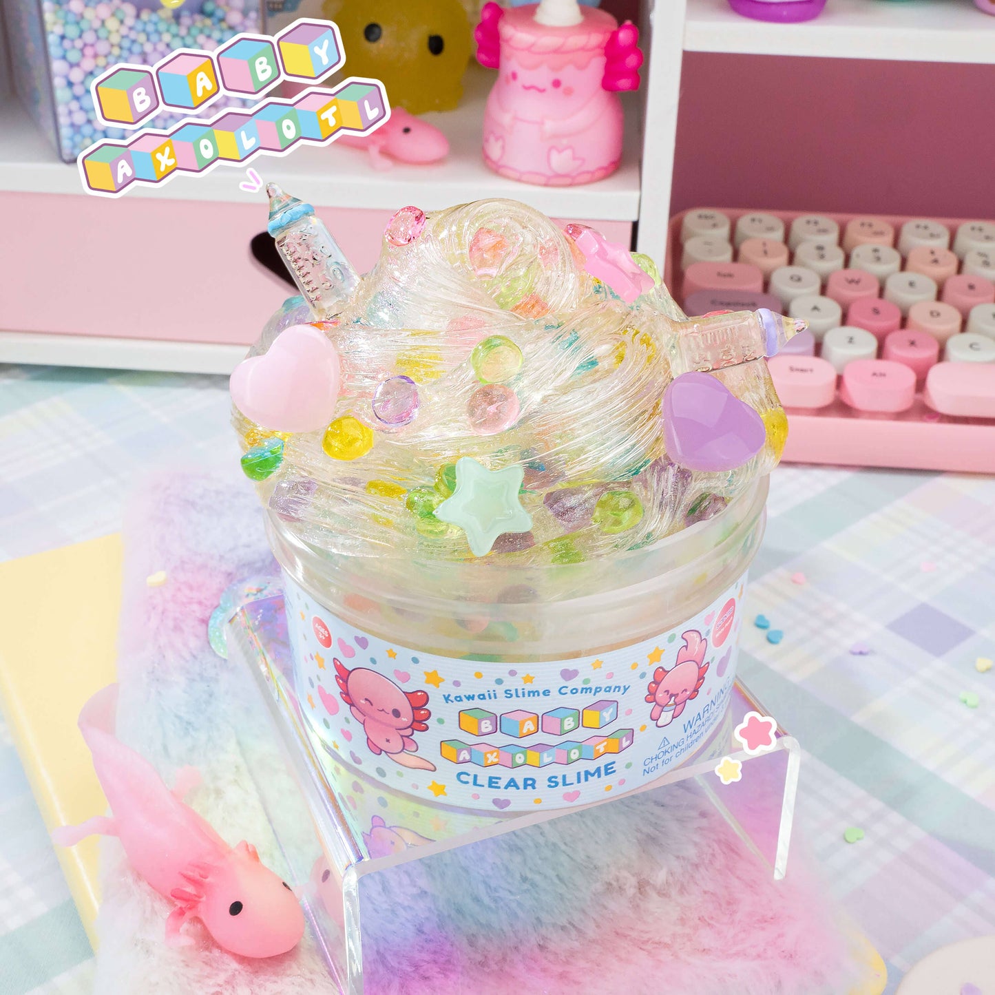 Baby Axolotl Clear Signature Dome™ Slime (4pcs/case)