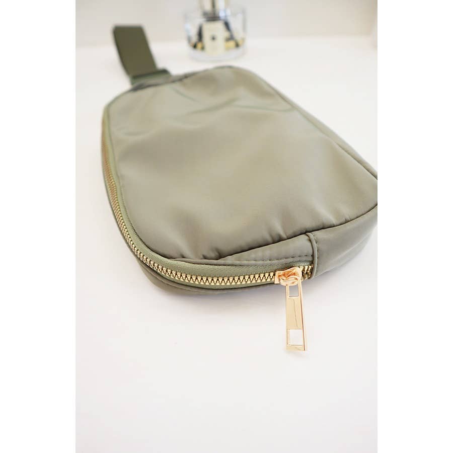 Solid Color Crossbody Fanny Pack Belt Bag