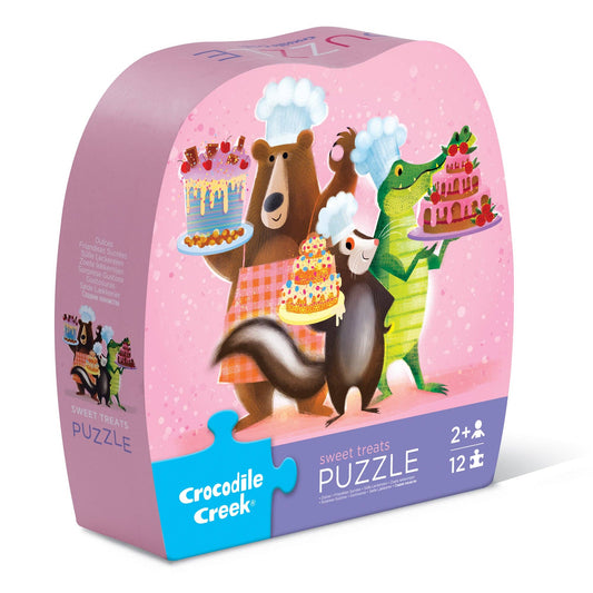 12-Piece Shaped Box Puzzle - Sweet Treats