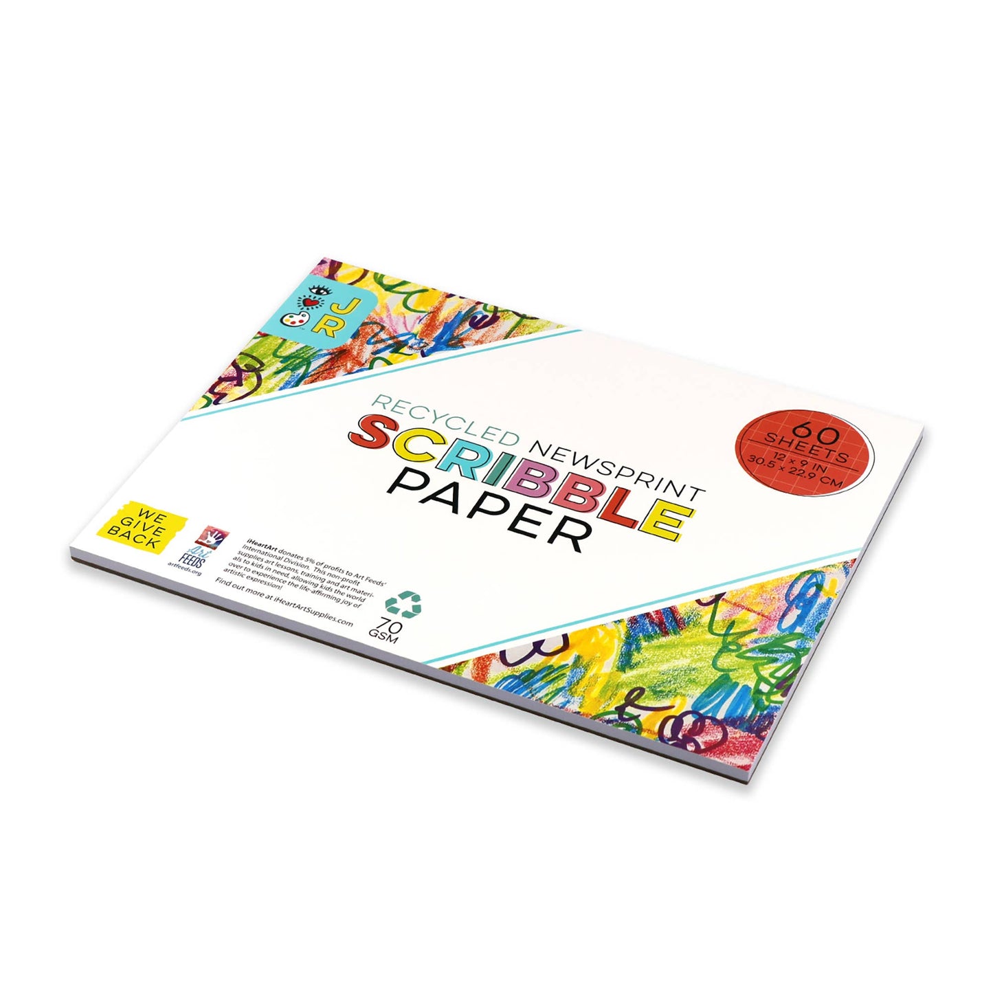 IHeartArt Jr Recycled Newsprint Scribble Pad