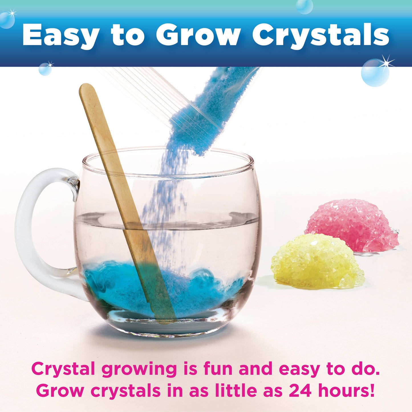 Grow Your Own Crystal Mermaid Terrarium DIY Kit for Kids