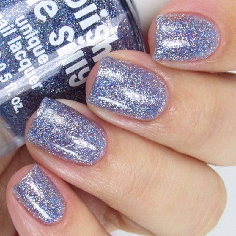 Purple Pizazz - Rainbow Sparkle Nail Polish