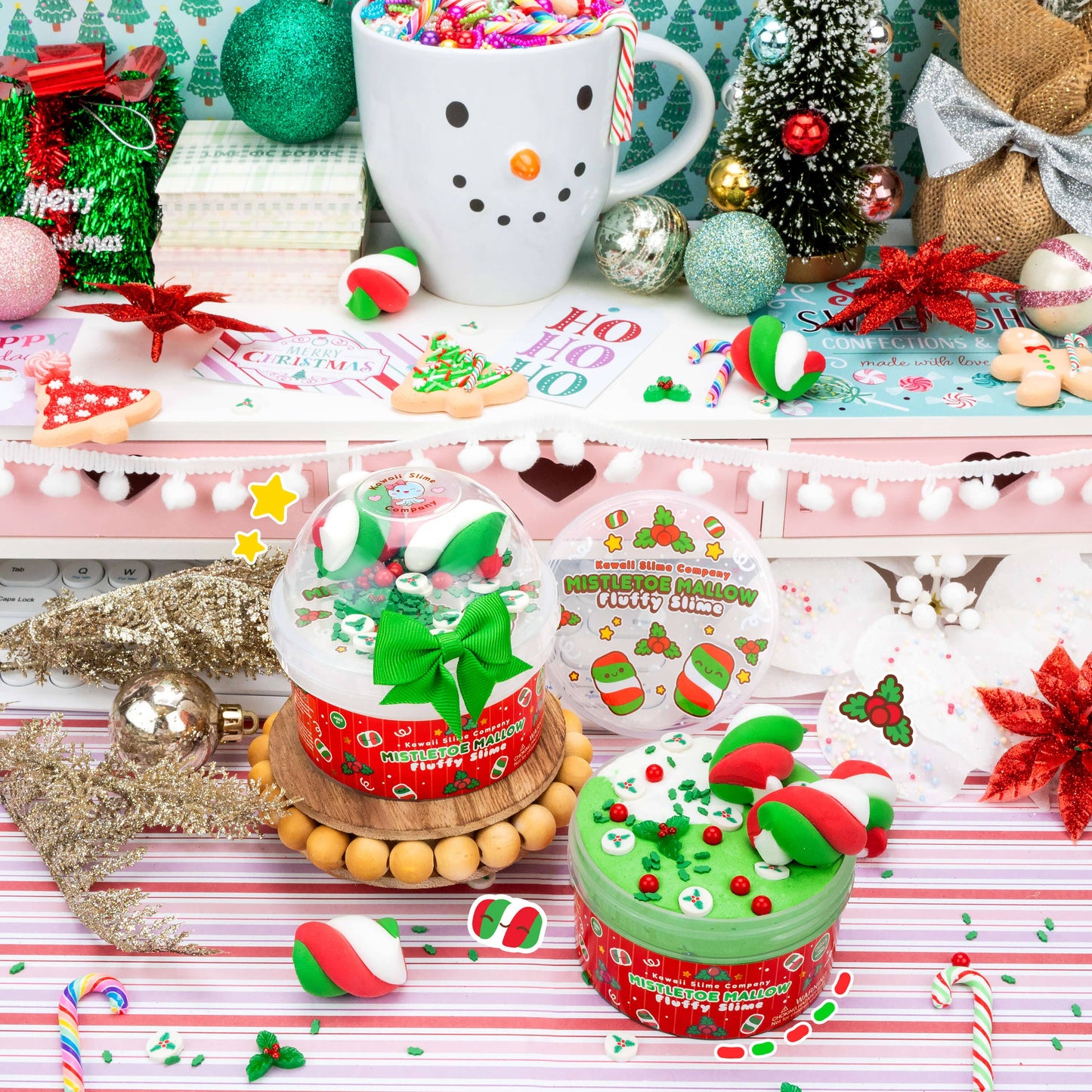 Mistletoe Mallow Fluffy Signature Dome™ Slime (4pcs/case)