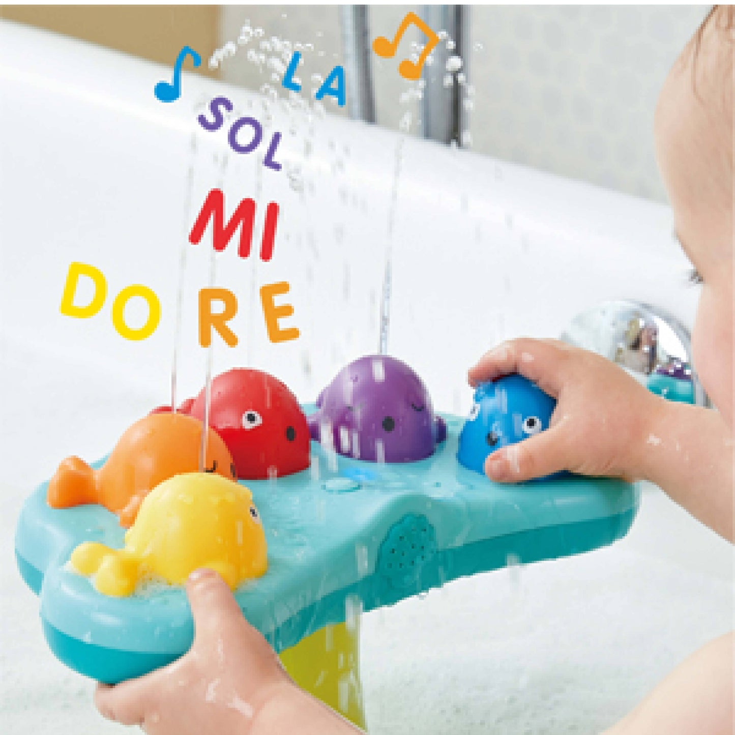 Hape Musical Whale Fountain - Bath Toy for Babies 18+ Months