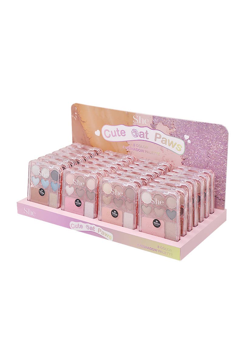 Makeup She ES1061 Cute Cat Paws Eyeshadow Palette - 24