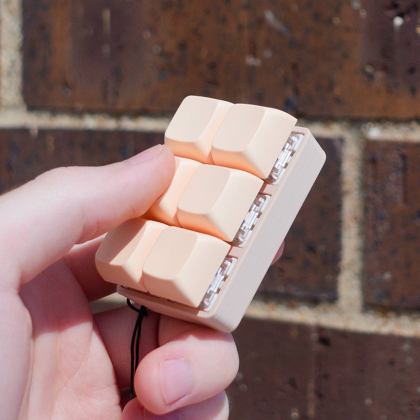 6 Key StrudelPop: Mechanical Keyboard Fidget Keychain