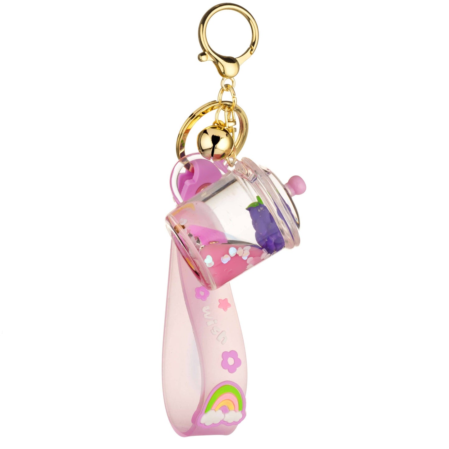 Cookie Jar Liquid Effect Sensory Keychain : Purple