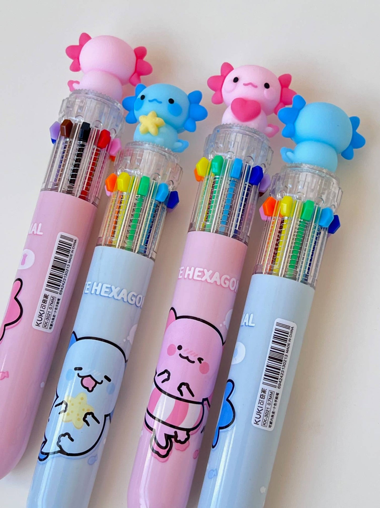23035 Axolotl 10-Color Retractable Ball Pen-36