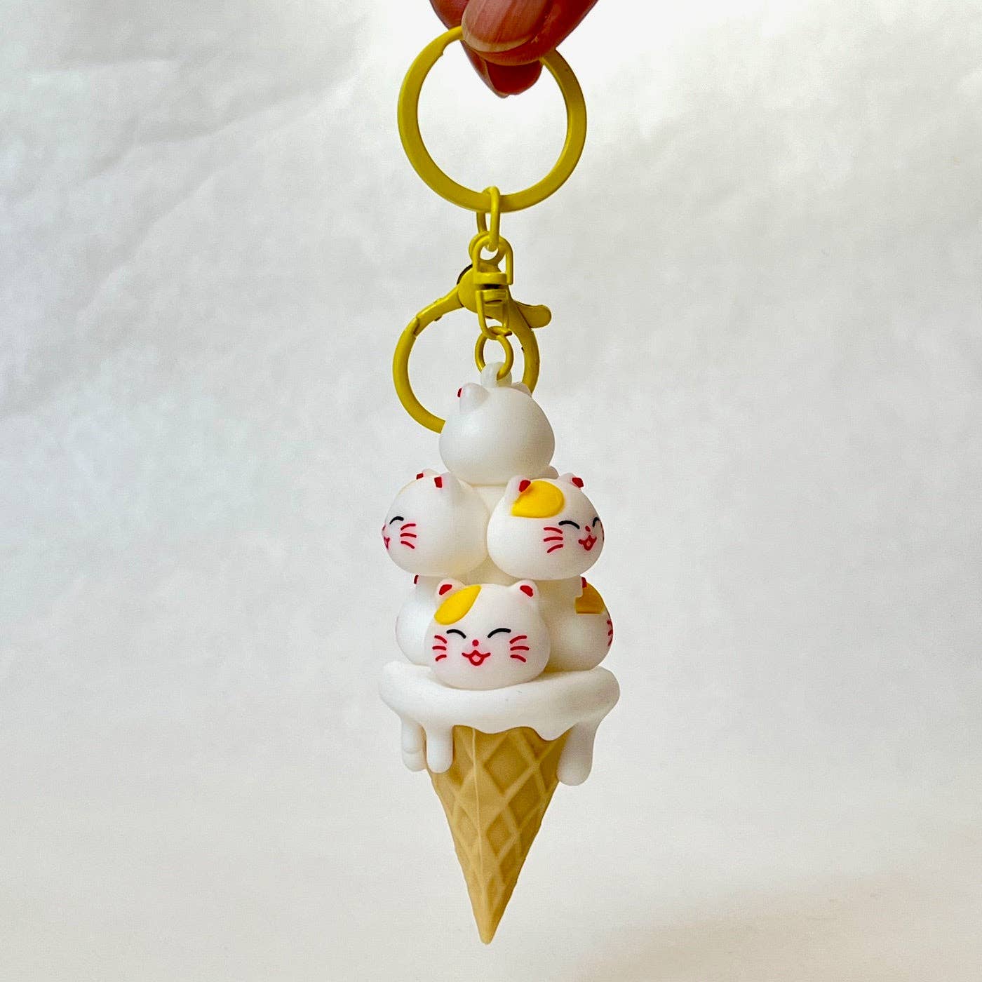 12162 CAT CONE FAMILY KEY CHARM-12